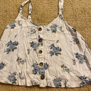 Hollister floral tank top